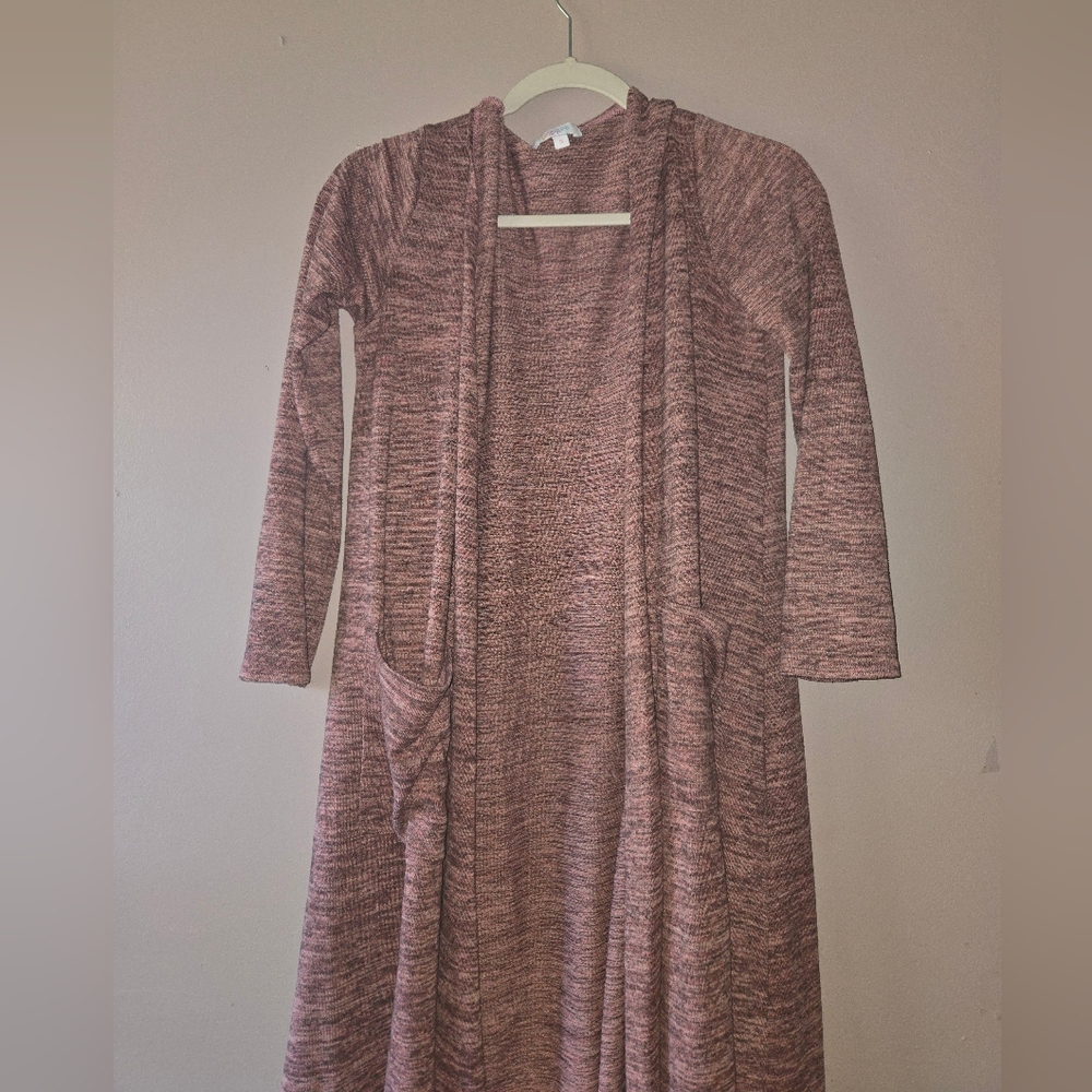 LuLaRoe Maroon Knit Duster Cardigan